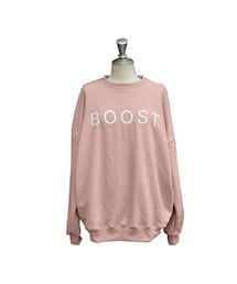 Aco Design | 裏起毛 スウェット トレーナー/プルオーバーパーカー ロゴ ゆったり(Tシャツ/カットソー)