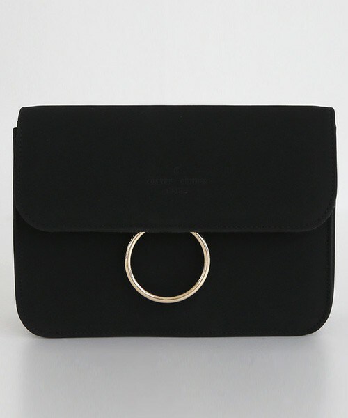 DHOLIC（ディーホリック）の「ゴールドリングスクエアー2WAYバッグ（ショルダーバッグ・レディース・グレー/キャメル/ブラック・ONE）」の2枚目の写真