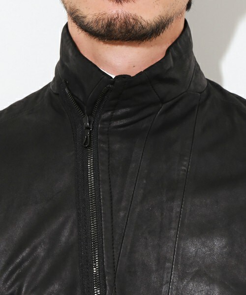 JULIUS ユリウスシームドライダースレザージャケット