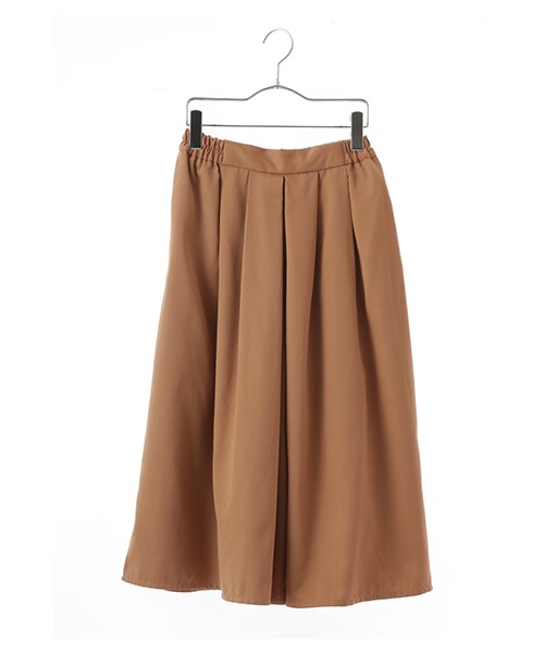 earth music&ecology(アースミュージックアンドエコロジー)の「タックガウチョパンツ(パンツ・ブラック/ボルドー/キャメル/カーキ・F)」の2枚目の写真