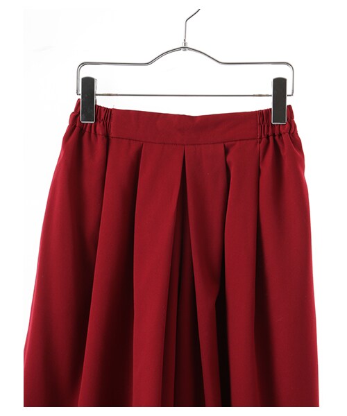 earth music&ecology(アースミュージックアンドエコロジー)の「タックガウチョパンツ(パンツ・ブラック/ボルドー/キャメル/カーキ・F)」の7枚目の写真