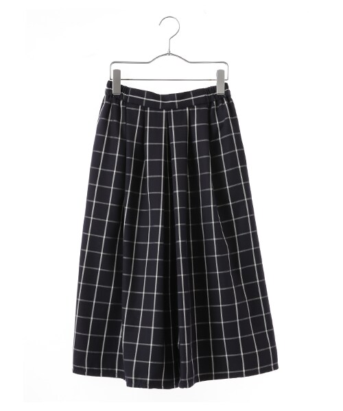 earth music&ecology(アースミュージックアンドエコロジー)の「チェックガウチョパンツ(パンツ・ブラック/ブラウン/Black Watch Green/ウィンドペンネイビー/グレンチェック・F)」の5枚目の写真