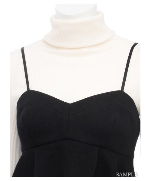 SNIDEL（スナイデル）の「ビスチェ付きカットトップス（カットソー・レディース・WHT/DGRY/BLK・F）」の7枚目の写真