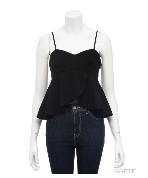 SNIDEL（スナイデル）の「ビスチェ付きカットトップス（カットソー・レディース・WHT/DGRY/BLK・F）」の12枚目の写真