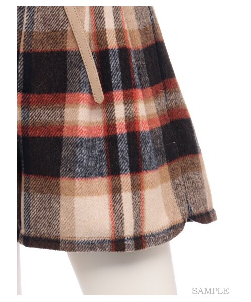 SNIDEL(スナイデル)の「ウエストギャザーショートパンツ(ショートパンツ・レディース・CHECK/MIX/BLK・0/1)」の8枚目の写真