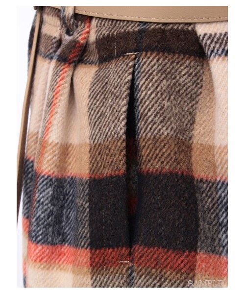 SNIDEL(スナイデル)の「ウエストギャザーショートパンツ(ショートパンツ・レディース・CHECK/MIX/BLK・0/1)」の9枚目の写真