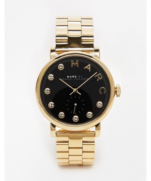 Marc by Marc Jacobs(マークバイマークジェイコブス)の「Marc By Marc Jacobs Gold Baxter Dexter MBM3421 Watch(アナログ腕時計・レディース・Gold・One Size)」の1枚目の写真