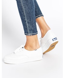 Keds | Keds Champion White Triple Leather Flatform Sneakers(スニーカー)