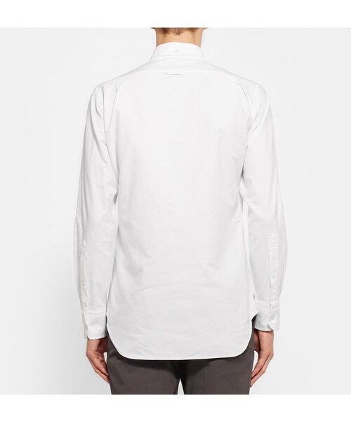 THOM BROWNE（トムブラウン）の「Thom Browne Slim-Fit Button-Down Collar Cotton Oxford Shirt（シャツ/ブラウス・メンズ・White・0/1/2/3/4/5）」の7枚目の写真