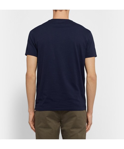 POLO RALPH LAUREN（ポロ ラルフ ローレン）の「Polo Ralph Lauren Cotton-Jersey T-Shirt（Tシャツ/カットソー・メンズ・Blue・S/M/L/XL/XXL）」の4枚目の写真