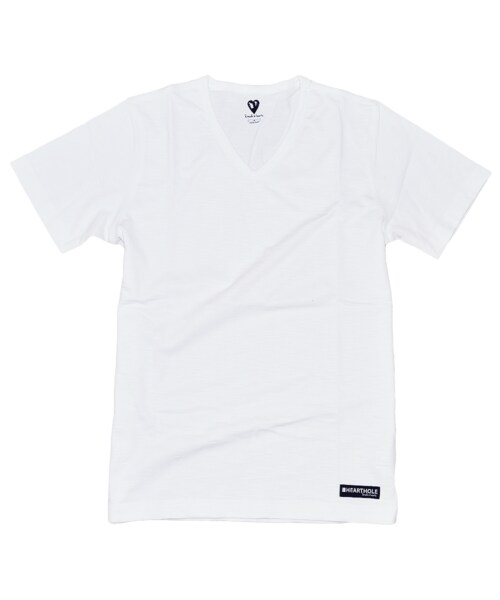Handmade（ハンドメイド）の「Vneck White Tee（MEN'S）（Tシャツ/カットソー・メンズ・その他）」の2枚目の写真