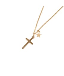 Handmade | GOLD CROSS NECKLACE(Tシャツ/カットソー)