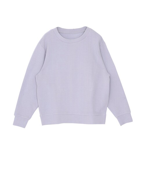 EMODA(エモダ)の「RIB BORDER LOOSEトレーナー(トップス・レディース・ホワイト/グレー/ブラック/レッド・F)」の3枚目の写真