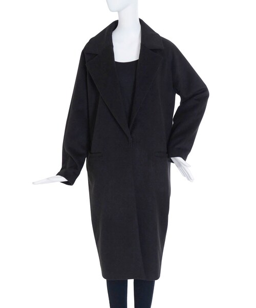 EMODA（エモダ）の「ラグランシングルコート（ジャケット/アウター・レディース・グレー/ブラック/ベージュ・F）」の7枚目の写真