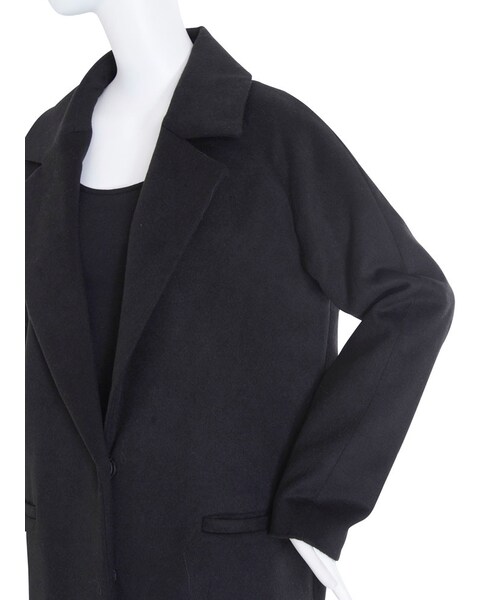 EMODA（エモダ）の「ラグランシングルコート（ジャケット/アウター・レディース・グレー/ブラック/ベージュ・F）」の14枚目の写真