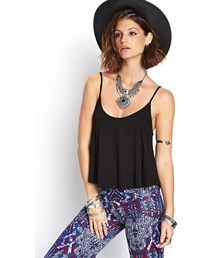 FOREVER 21 | FOREVER 21 Ribbed Flounce Tank(タンクトップ)