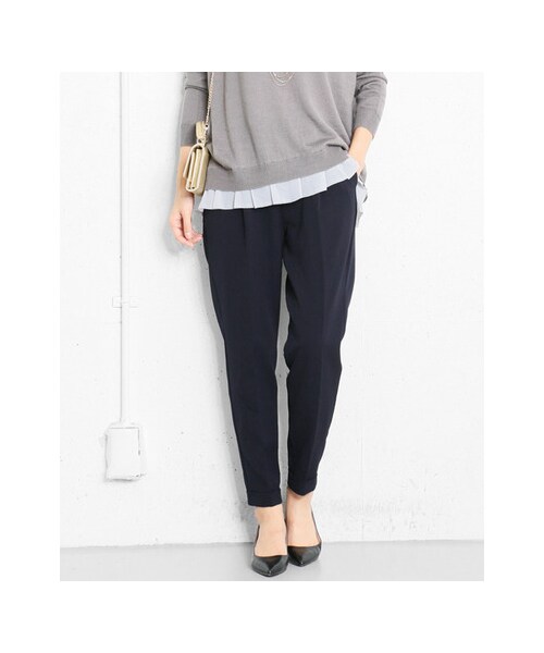 URBAN RESEARCH DOORS（アーバンリサーチドアーズ）の「ストレッチテーパードイージーパンツ（パンツ・レディース・KHAKI/NAVY/BLACK・36/38）」の7枚目の写真