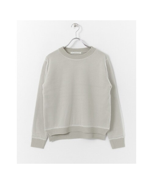 KBF（ケイビーエフ）の「チュールニット（トップス・レディース・KHAKI/TOPGRAY/BLACK・one）」の3枚目の写真