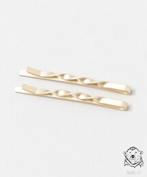 SMELLY | ネジレメタルヘアピンセット(ヘアアクセサリー)