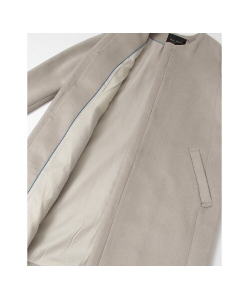 URBAN RESEARCH（アーバンリサーチ）の「ノーカラーコクーンコート（ジャケット/アウター・レディース・BLACK/GREGE・36/38）」の14枚目の写真