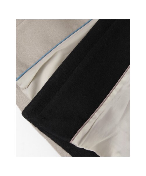 URBAN RESEARCH（アーバンリサーチ）の「ノーカラーコクーンコート（ジャケット/アウター・レディース・BLACK/GREGE・36/38）」の18枚目の写真