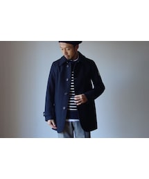 FIDELITY | 【完売御礼】FIDELITY フィデリティ WOOL MELTON SINGLE PEA COAT ウールメルトン シングル ピーコート NVY ネイビー(ピーコート)