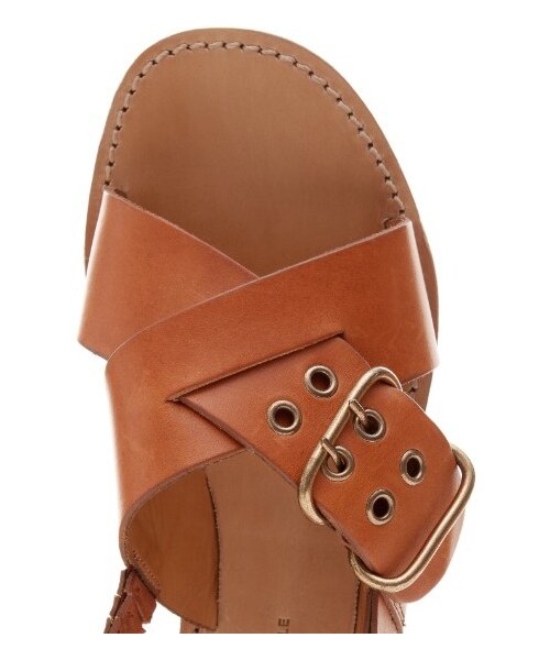 Etoile Isabel Marant(-)の「Isabel Marant Étoile Jaden crossover leather sandals(その他シューズ・レディース・N/a・35 FR/36 FR/37 FR/38 FR/39 FR/40 FR/41 FR)」の4枚目の写真