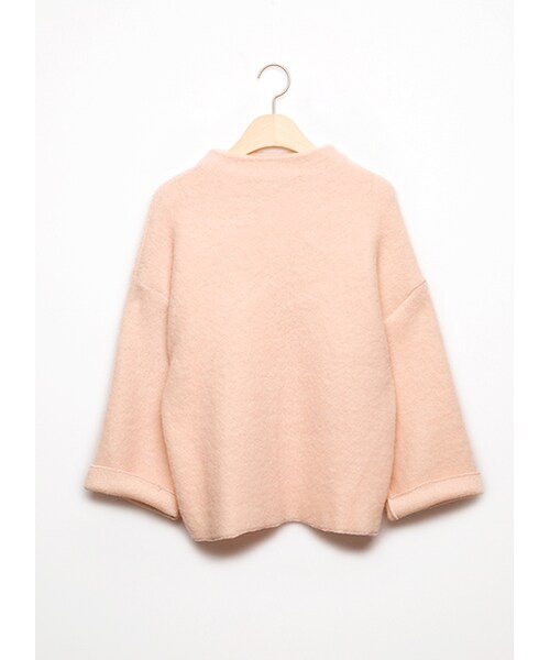 gracegift（グレースギフト）の「韓國粉嫩棉花糖毛絨上衣（トップス・レディース・白/粉・F）」の5枚目の写真