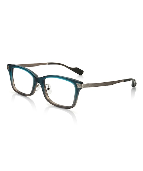 JINS（ジンズ）の「【Combination Acetate】コンビネーション アセテート（メガネ・メンズ・カーキ/ブルーグリーン/グレーササ/ブラック・0 (Largeのみ)）」の4枚目の写真