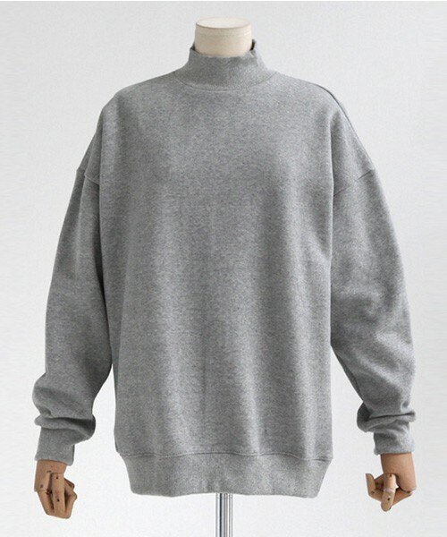 DHOLIC（ディーホリック）の「リブハイネックオーバーサイズ裏起毛スウェットプルオーバー（スウェット・レディース・ライトベージュ/ブラック/グレー・FREE）」の3枚目の写真