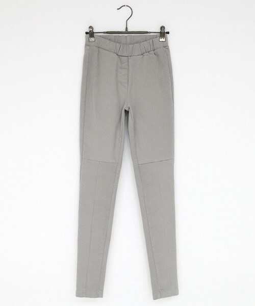 DHOLIC（ディーホリック）の「裏起毛ウエストゴムコットンスキニーパンツ（その他パンツ・レディース・アイボリー/グレー/ブラック・S/M/L）」の3枚目の写真