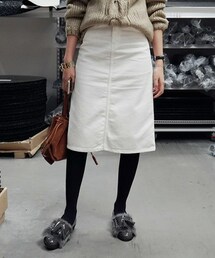 DHOLIC | コーデュロイＡラインミディスカート(スカート)