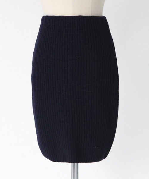 DHOLIC(ディーホリック)の「ウエストゴムニットミニスカート(スカート・レディース・カーキ/ディープピンク/グレー/クリーム/ネイビー・FREE)」の4枚目の写真