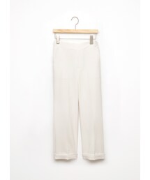 gracegift | 韓國輕閒風尚反摺寬褲(パンツ)