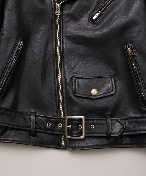 beautiful people(ビューティフルピープル)の「■別注■beautiful people×MIDWEST ライダースジャケット(ライダースジャケット・レディース・ブラック・130/140/150)」の5枚目の写真