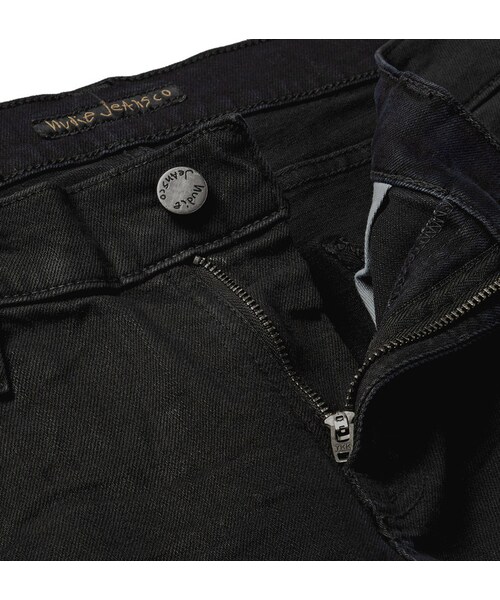 Nudie Jeans（ヌーディージーンズ）の「Nudie Jeans Tight Long John Skinny-Fit Coated Organic Stretch-Denim Jeans（デニムパンツ・メンズ・Black・28W 32L/30W 32L/31W 32L/32W 32L/33W 32L/34W 32L/36W 32L/38W 32L/33W 34L/34W 34L/36W 34L/38W 34L）」の5枚目の写真