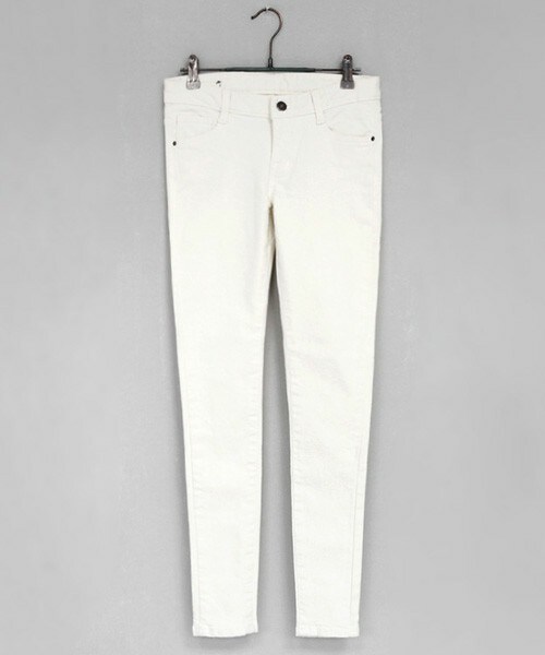 DHOLIC（ディーホリック）の「裏起毛ベーシックスキニーパンツ（その他パンツ・レディース・カーキ/ブラック/ホワイト/ブラックグレー/ワイン・25/26/27/28/29/30）」の2枚目の写真