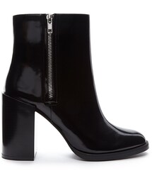 FOREVER 21 | FOREVER 21 Extended Heel Faux Leather Booties(ブーツ)