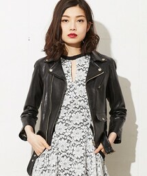 beautiful people | ■別注■beautiful people×MIDWEST シープレザーライダースジャケット(ライダースジャケット)