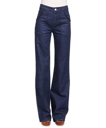 SEE BY CHLOE | See by Chloe Embroidered Wide-Leg Denim Jeans(デニムパンツ)