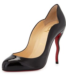Christian Louboutin | Christian Louboutin Wawy Dolly Patent Squiggly-Heel Red Sole Pump, Women's(パンプス)