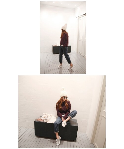 Aco Design（アコデザイン）の「レザー スニーカー/レザースニーカー ローカット/インヒール レースアップ スニーカー（スニーカー・レディース・グレージュ・23.0~25.0　【23.5基準　前底：1.5　後底：3.5　足幅：8.7　長さ：24.5】）」の10枚目の写真