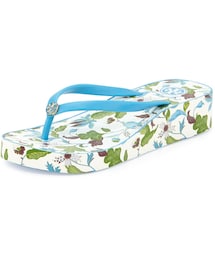 TORY BURCH | Tory Burch Thandie Printed Wedge Flip Flopa, Women's(サンダル)