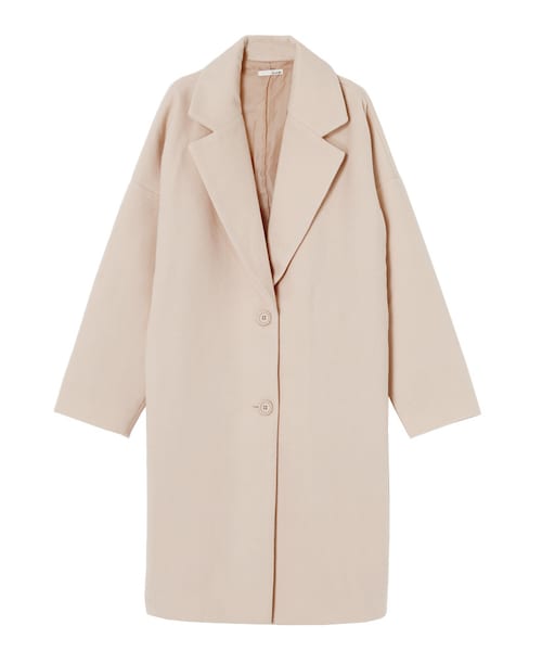 RESEXXY（リゼクシー）の「モッサチェスターコート（ジャケット/アウター・レディース・オフホワイト/ライトグレー/ブラック/ベビーピンク・F）」の4枚目の写真