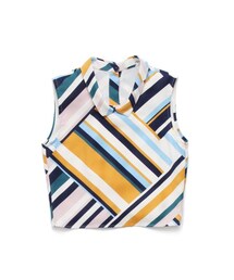 LILY BROWN | マルチストライプ襟付きブラウス(トップス)