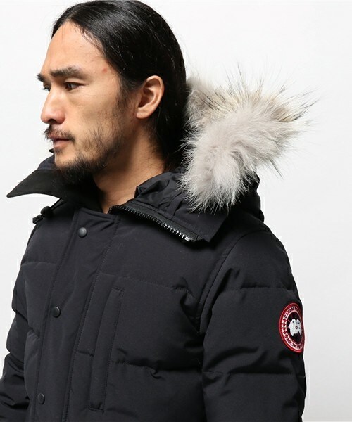 CANADA GOOSE(カナダグース)の「CANADA GOOSE CARSON(ダウンジャケット/コート・メンズ・ネイビー/ブラック・S/L/M)」の5枚目の写真