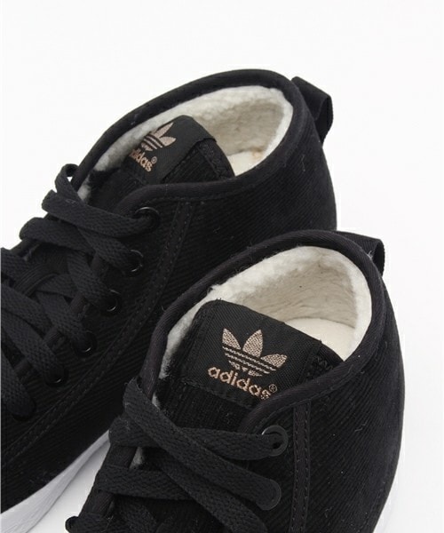 adidas（アディダス）の「ウィメンズ アディダス インヒール ハニー コーデュロイ adidas Originals HONEY MID HEEL CORDUROY AQ5774（スニーカー・レディース・ブラック・23.5cm/24cm/24.5cm/23cm）」の6枚目の写真