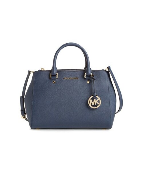 MICHAEL KORS(マイケルコース)の「MICHAEL Michael Kors 'Medium Sutton' Saffiano Leather Tote(トートバッグ・レディース・Red/Blue・Regular)」の2枚目の写真