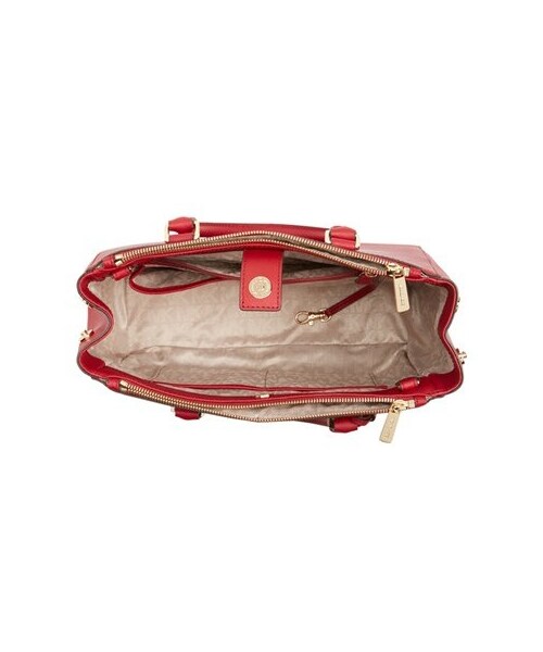 MICHAEL KORS(マイケルコース)の「MICHAEL Michael Kors 'Medium Sutton' Saffiano Leather Tote(トートバッグ・レディース・Red/Blue・Regular)」の4枚目の写真