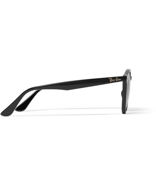 Ray-Ban（レイバン）の「Ray-Ban Round-Frame Acetate Sunglasses（サングラス・メンズ・Black・One size）」の6枚目の写真